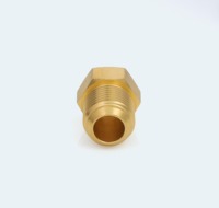 Tapón de latón forjado de 1/4 pulgada SAE con cabeza hexagonal y sellado, rosca UNF 7/16-20, tapa de extremo mecanizada por CNC para líneas de refrigeración HVAC