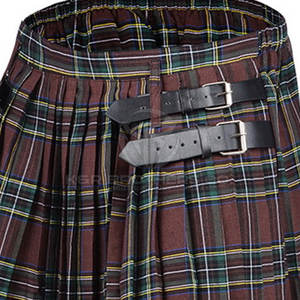 Fashionable High Quality Women's <b>Tartan</b> Kilt Skirt High Waist Side Zipper Closure Box Musical Instrument <b>Accessory</b> - Product Image 6