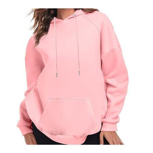 Sweat à capuche oversize pour femme, couleur unie, ample, style streetwear, pull à capuche - Product Image 5