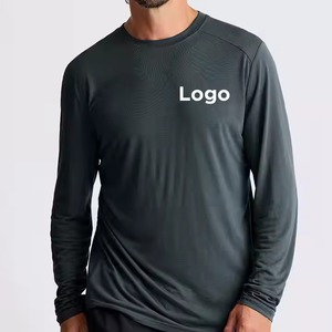 Camisetas de Pesca de Secado Rápido con Protección UV para Hombre, Transpirables, Ligeras, de Color Sólido, Manga Larga, Diseño de Bambú Estampado - Product Image 5