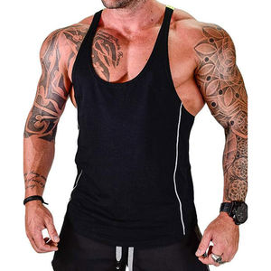 <b>Men's</b> Bodybuilding Stringer Tank Tops Vest Gym <b>Singlet</b> Fitness Clothing Cotton Gym <b>Singlets</b> With OEM Service Wholesale - Product Image 2