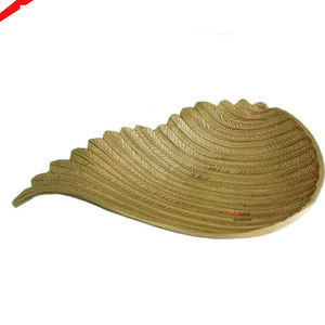 Dernier modèle Plateau de service brillant en métal fini argent avec motif floral pour la décoration intérieure - Product Image 4