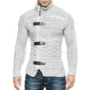 Suéter de Cuello Alto para Hombre, Clásico para Invierno, Jersey 100% Algodón, Suave, Cálido, Ligero, Elegante y Moderno - Product Image 5