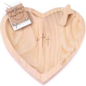 Cuenco de oración de madera antiguo para prácticas religiosas y cuenco de oración de madera único para rituales de bienestar espiritual - Product Image 3