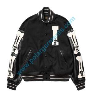 Vente en gros Chenille Patch Varsity Jacket Letterman personnalisé avec logo de l'école OEM Commande en gros pour les équipes et les marques Varsity de haute qualité - Product Image 4