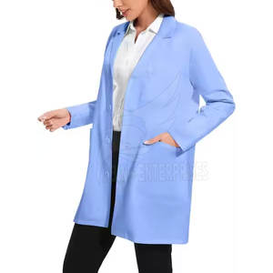 Logo personnalisé OEM blouse d'hôpital blanche à manches longues uniforme de laboratoire du fournisseur médical pour hommes et femmes vêtements de médecin - Product Image 3