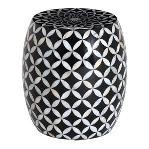 High Quality Decorative Bone Inlay Stool in Black and White Color <b>for</b> Home and Offices <b>Table</b> with Sale Furniture - Product Image 5