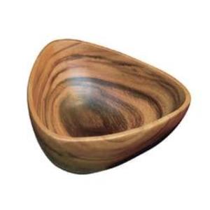 Bol en bois fini naturel, utilisé dans les hôtels et les restaurants, bol rustique en bois d'acacia, design promotionnel, salade ou fruits - Product Image 1