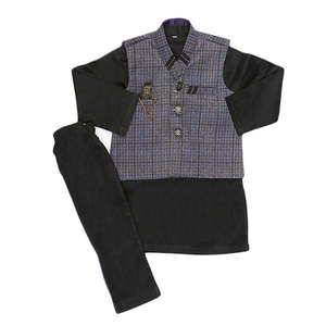 Costume Shalwar pour garçons - Violet - Product Image 5