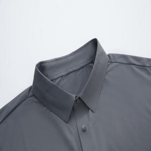 Camiseta de talla grande para hombre, camiseta con logotipo personalizado, antiarrugas, de secado rápido, transpirable, 100% algodón, acanalado, manga corta, cuello redondo, informal - Product Image 5