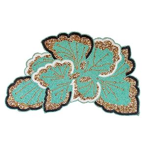 เสื่อผ้าปักลูกปัดสีเขียวทะเลสำหรับตกแต่งโต๊ะในห้องครัว - Product Image 1