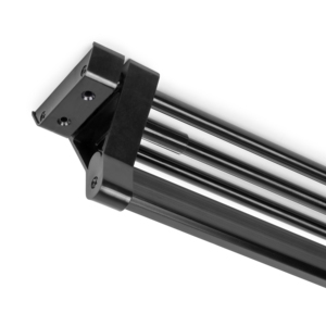 Organizer per armadio con chiusura estraibile in alluminio verniciato nero Emuca - Product Image 4