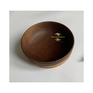 Tazón de Madera Artesanal, Tazón de Madera Natural Duradero para Servir Alimentos - Product Image 6