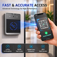 Lector de Control de Acceso con Tarjeta NFC RFID Certificado por WCMI CE/FCC/ROHS, Verificación de Código QR, Distancia de Lectura de 30-230 mm para Acceso al Gimnasio