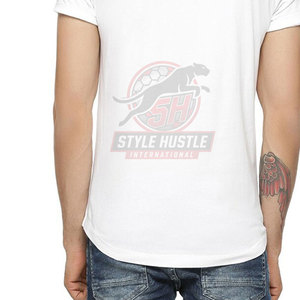 Camisetas ligeras de color sólido con serigrafía para hombre, para uso en exteriores, camiseta extragrande con serigrafía para hombre - Product Image 6