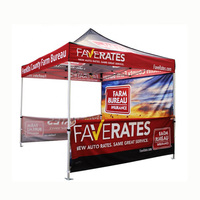 Tente pop-up spacieuse réglable en hauteur 10x20 pieds avec système de verrouillage et de déverrouillage rapide