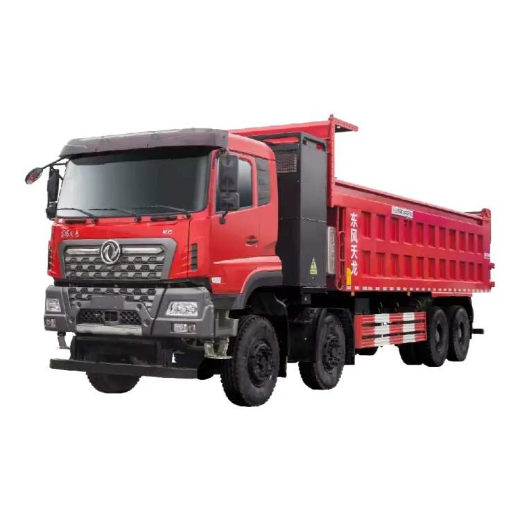 דונגפנג דיזל יורו 5 430hp 40 טון הובלה כרייה כבדה חדשה משאית מזבלה 8*4 מזבל רכב מקצה