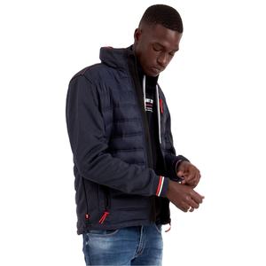 2025 hommes coupe-vent épais chaud veste coupe-vent coton rembourré fermeture éclair manteaux mâle col montant en gros pas cher bouffant veste - Product Image 4