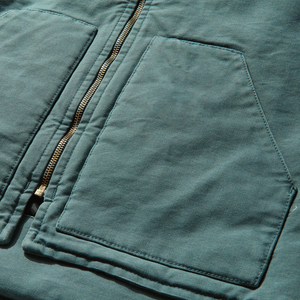 Servicio OEM, Chaleco Vaquero Personalizado para Hombre 2026, Cierre de Cremallera, Cuello Alto, Algodón, Talla Grande, Sin Mangas - Product Image 4