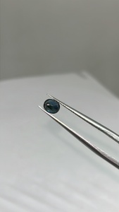 พลอยแซฟไฟร์สีน้ำเงิน6x4มม. จากออสเตรเลียอัญมณีธรรมชาติทรงวงรีสำหรับการทำเครื่องประดับ - Product Image 3