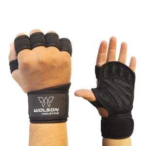 Unisex Comfortable Silicone Fitness <b>Gloves</b> for Workout Gym <b>Weight</b> Lifting Sport Cross <b>Training</b> with Wrist Support - Product Image 6
