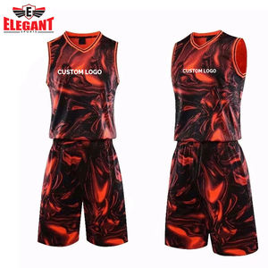 Ensemble de maillots de basket-ball de haute qualité, design classique, uniforme de basket-ball personnalisé par sublimation, dernier style - Product Image 6