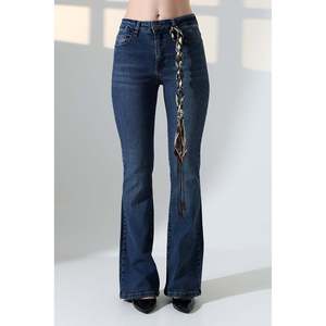 กางเกงยีนส์สแปนิชสกินนี่ 867 -สีน้ำเงินเข้ม - Product Image 5