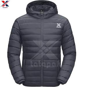Veste matelassée unisexe imperméable pour l'hiver, légère et respirante pour l'extérieur, doublée de coton en polyester/nylon, au prix de vente élevé - Product Image 1