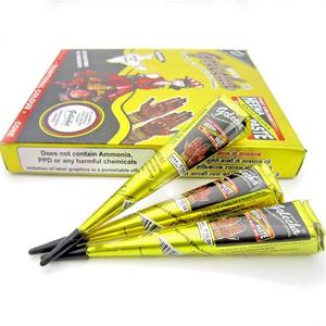 <b>Golecha</b> Natural Black <b>Henna</b> Cones, Pack of 12 Pcs | Skin Friendly | No Harmful Chemical | No PPD - Product Image 1