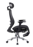 Kursi Kantor Ergonomis Full Mesh Grosir, Kursi Komputer dengan Penyangga Pinggang yang Dapat Disesuaikan dan Sandaran Kaki untuk Perabot Rumah/Kantor