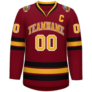 Nouveaux produits 2025, maillot de hockey sur glace personnalisé pour l'entraînement d'équipe, logo imprimé par sublimation, nom, numéro, maillot de hockey pour homme - Product Image 6