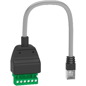 Cavo di Controllo Modbus SCHNEIDER ELECTRIC LV434211, Adattatore ComPacT MasterPact da RJ45 a Connettore Aperto, Lunghezza 190mm - Product Image 1