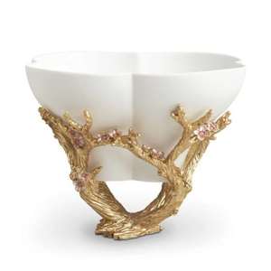 Nuevo tazón de servicio de resina blanca de diseño hecho a mano de estilo lujoso al mejor precio - Product Image 2