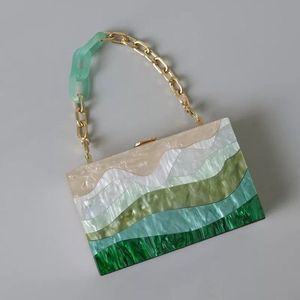 Precio al por mayor multicolor resina señora bolso de mano chica embrague regalo de boda uso alto perfil producto bolsos de mano para mujer de lujo - Product Image 4