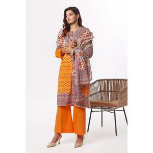 ชุดผ้าลอนพิมพ์ลายสำเร็จรูป 3 ชิ้นสำหรับผู้หญิง รุ่น CLP-52196 - Product Image 1