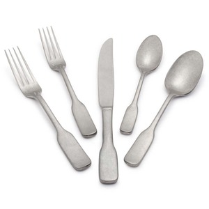 Gran oferta de cubiertos modernos, mango martillado de resina transparente azul, juego de cubiertos con mango de forma increíble Chapado en plata de acero inoxidable - Product Image 4