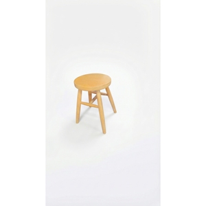 Best Sell Natural Solid Beech Wood <b>Round</b> <b>Stool</b> Painted Finish for Home Wholesale - Product Image 2