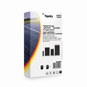 แผงโซลาร์เซลล์ Topsky Energy LR5-54HTB-425M แบบสองหน้า N-Type HJT กำลังไฟ 420W-550W โมโนคริสตัลไลน์ ประสิทธิภาพสูง ได้รับการรับรองมาตรฐาน TUV - Product Image 2