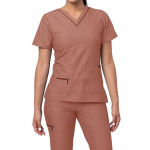 Ensemble de blouses anti-rides extensibles dans les 4 sens, en spandex, pour infirmières chirurgicales, uniformes d'hôpital, uniformes médicaux, uniformes de clinique, pour femmes - Product Image 3