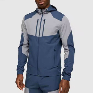 Conjunto Deportivo Personalizado al por Mayor de Alta Calidad, Transpirable, con Capucha, Casual, Talla Grande para Hombre, Chaqueta Cortavientos con Cierre, Ligero, 100% Nailon - Product Image 6