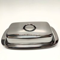 Haute demande excellente qualité métal haute qualité argent plaqué beurre plat vaisselle ustensiles de cuisine accessoires prix impressionnant