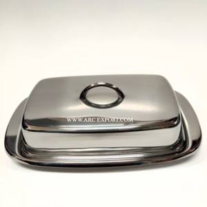 Haute demande excellente qualité métal haute qualité argent plaqué beurre plat vaisselle ustensiles de cuisine accessoires prix impressionnant - Product Image 3