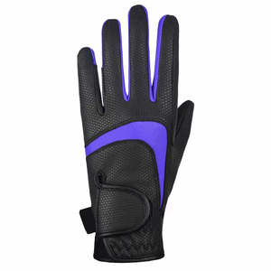 Guantes de equitación ecuestres profesionales para hombre personalizados de cuero genuino antideslizante invierno térmico Anti-Split Grip - Product Image 3