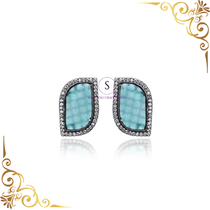 Recién llegado, pendientes de piedras preciosas de tuerca azul 2024, joyería 100%, pendientes hechos a mano para mujeres y niñas para pendientes de fiesta de boda - Product Image 4