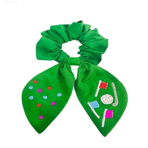 Hermoso personalizado de moda indio bordado a mano semilla con cuentas Scrunchies fresa accesorio para el cabello Clips personalizados con cuentas - Product Image 5