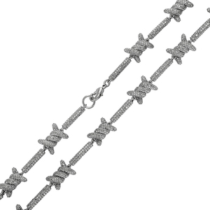 Cadena Cubana de Lujo Hecha a Mano, Estilo Hip Hop, Plata de Ley 925, Moissanita Tallada, Chapada en Oro, Elegante Collar de Eslabones - Product Image 4