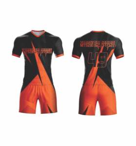 Conjuntos de camisetas de fútbol sublimadas para adultos con nombre personalizado de calidad superior - Product Image 6