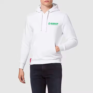 Lot de 2 sweats à capuche personnalisables pour homme, style urbain, coupe classique, en polaire ou molleton bouclette, respirants et à séchage rapide, couleur unie, pour l'hiver - Product Image 2