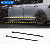 YICKU Kit Carrosserie en Fibre de Carbone Sec pour Golf 8 GTI Style TAKD : Lame Avant, Diffuseur Arrière, Canards, Jupes Latérales, Spoiler Noir