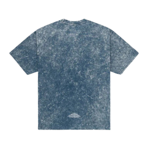 Camisetas de Hombre Azules Holgadas, Lavadas, 100% Algodón, Estilo Vintage, Ropa Casual Urbana, Suaves y Transpirables para Uso Diario - Product Image 3